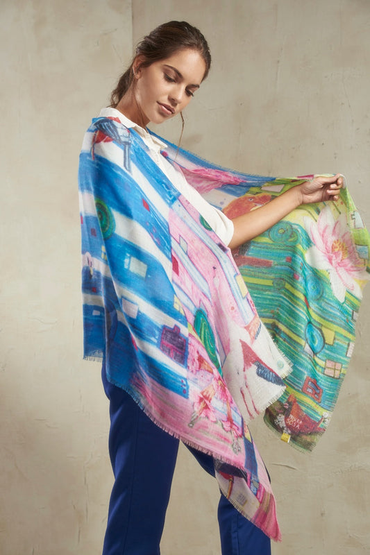 Mundo Ideal Mantoncillo Baby Alpaca Color Multicolor