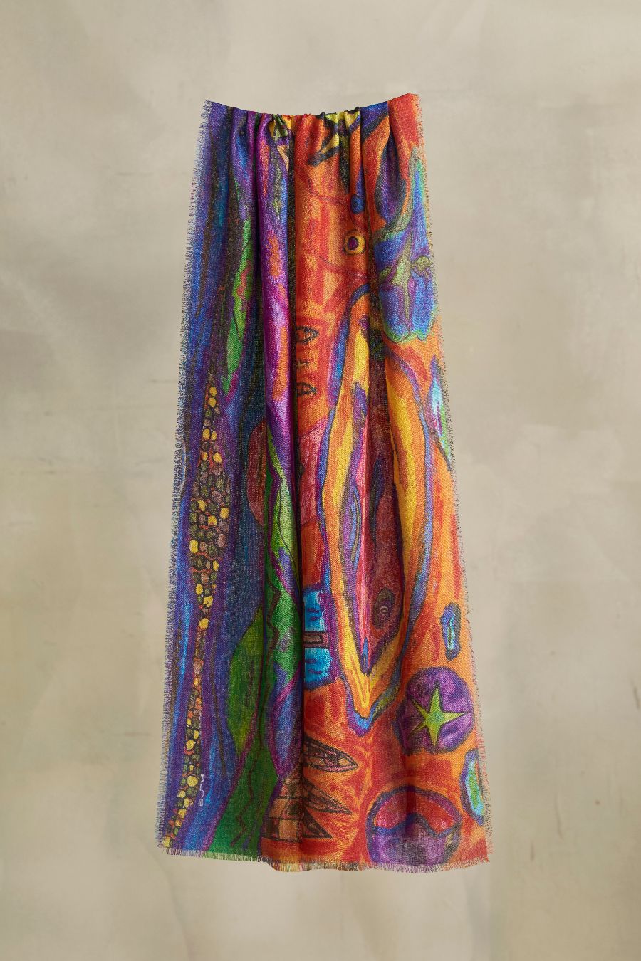 La Caleta Shawl Baby Alpaca Color Multicolor