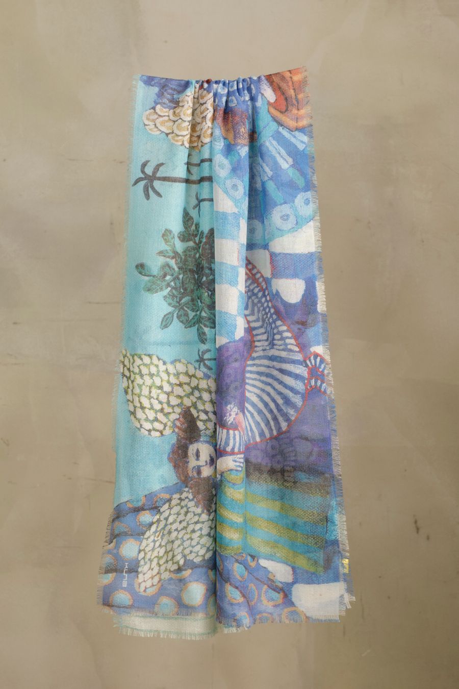 Las Guardianas Shawl Baby Alpaca Color Multicolor
