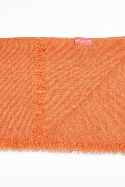 Amareto Mantón Baby Alpaca Color Naranja