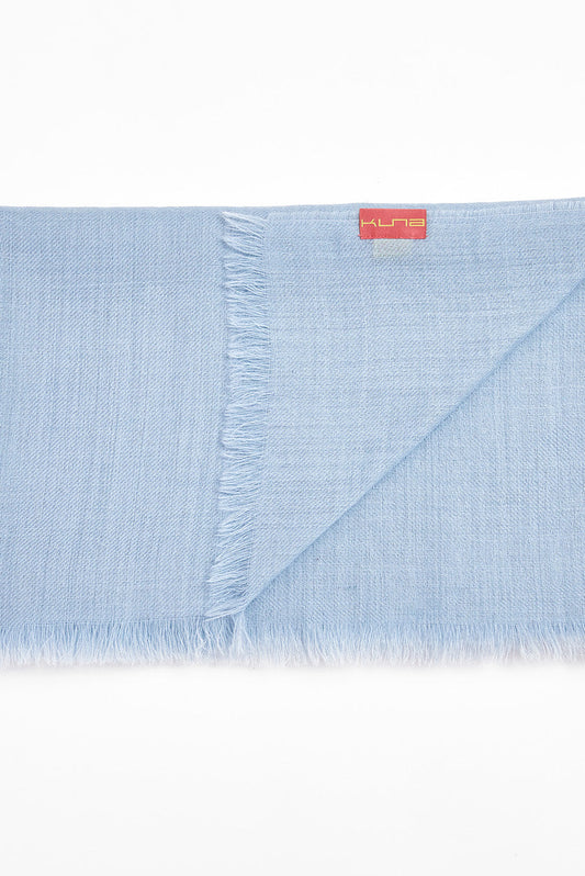 Chal Amareto Baby Alpaca Color Azul Bebé