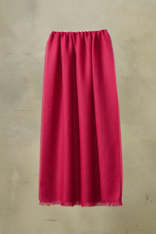 Amareto Mantón Baby Alpaca Color Guinda