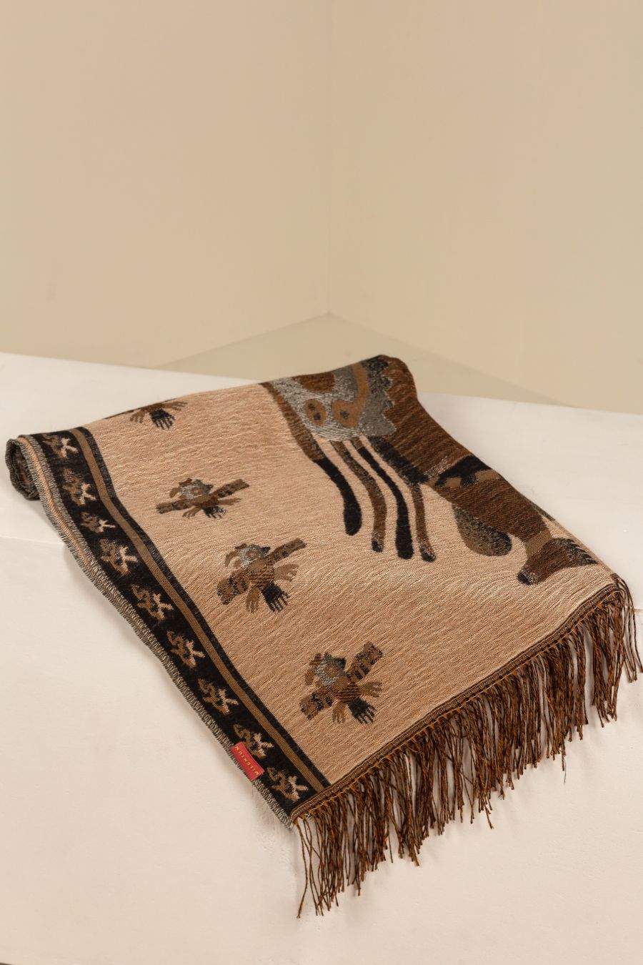 Nazca - 10 Chales Baby Alpaca Color Negro
