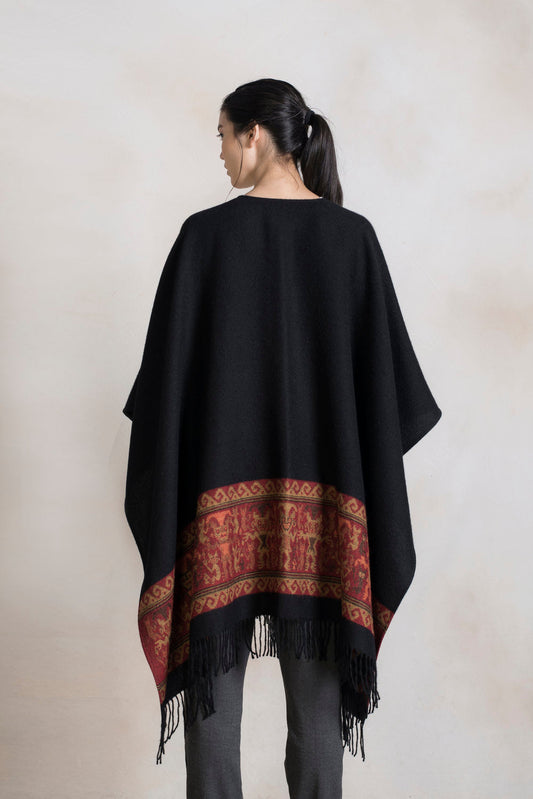 Chancay - 27 Capa Baby Alpaca Color Negro