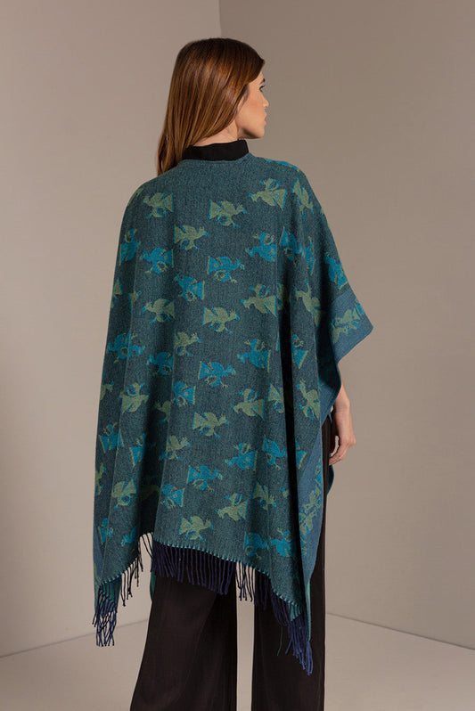 Nazca - 42 Cape Baby Alpaca Color Petróleo