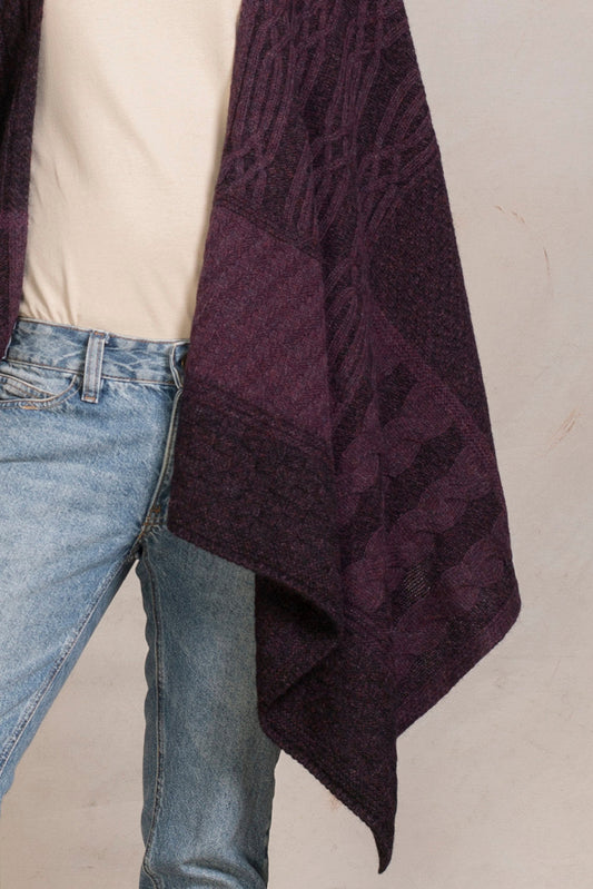 Poncho Pacome Baby Alpaca Color Windsor
