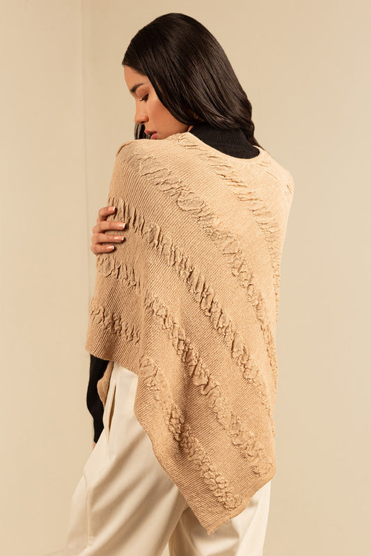 Poncho Rachel Baby Alpaca Color Nómada