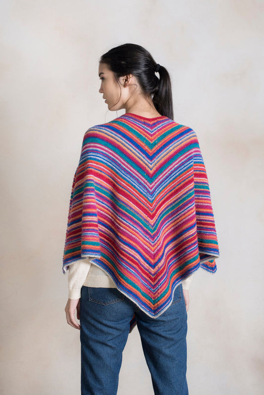 Poncho Bebe Alpaca Color Luna Rojizo
