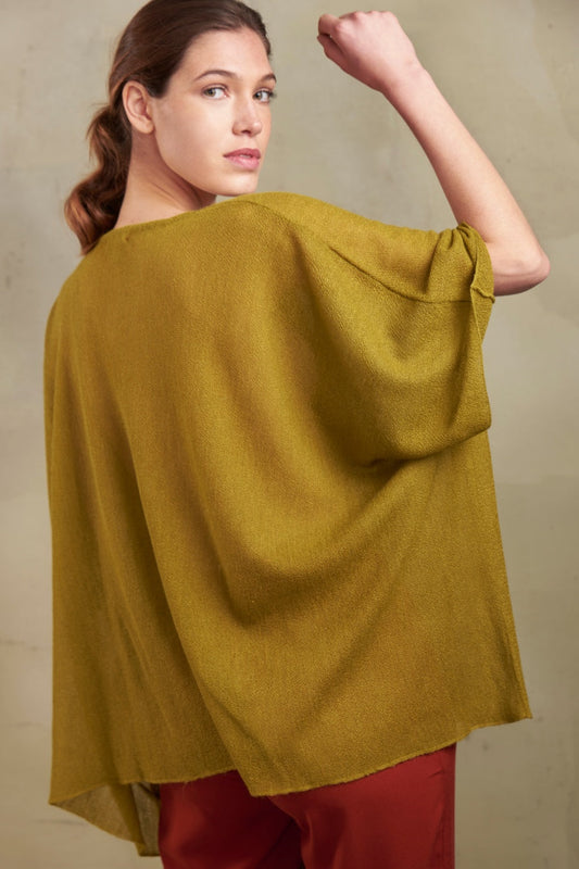 Poncho Romanov Baby Alpaca Color Pacay