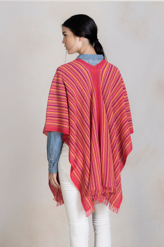 Poncho Arcoiris Baby Alpaca Color Picadilly