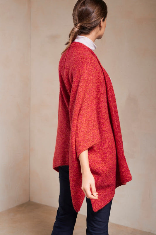 Poncho Sandra Baby Alpaca Color Tudor