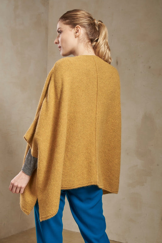 Poncho Sandra Baby Alpaca Color Solaris