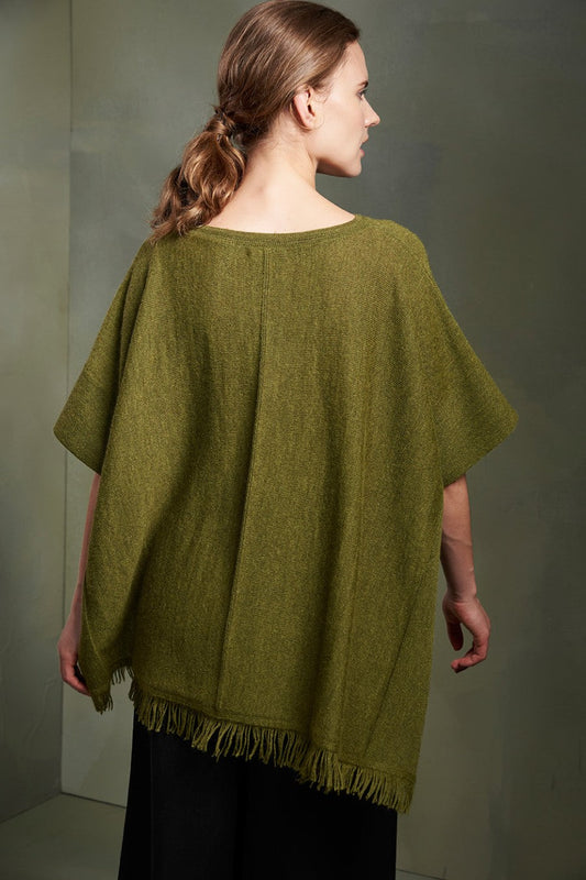 Taboa Poncho Baby Alpaca Color Aguacate