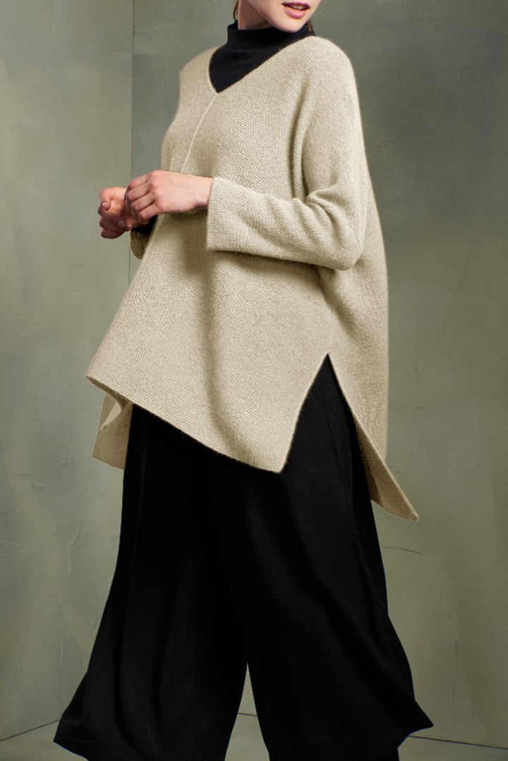 Poncho Tamara Baby Alpaca Color Crudo