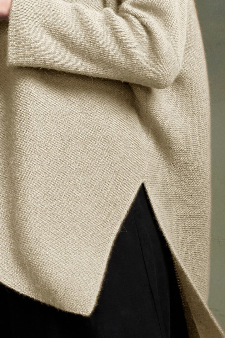 Poncho Tamara Baby Alpaca Color Crudo