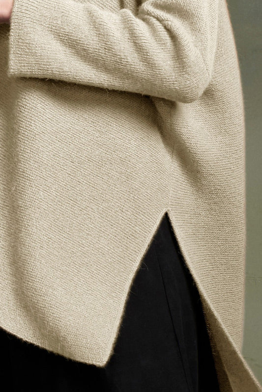 Poncho Tamara Baby Alpaca Color Crudo