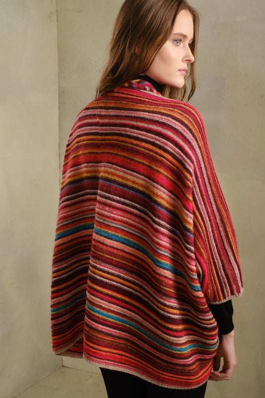 Capa de alpaca bebé aleatoria de color burdeos