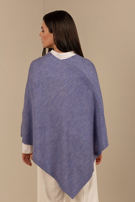 Almendra Poncho Baby Alpaca Color Ágata