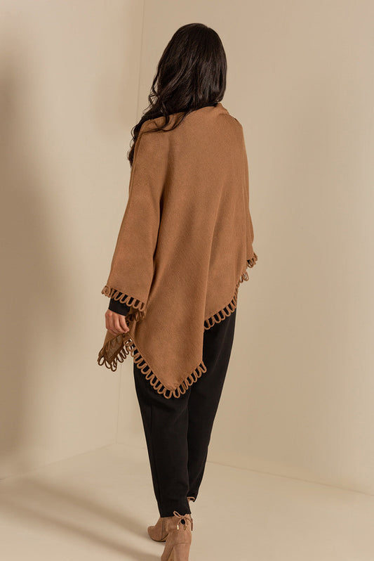 Bruma Poncho Alpaca 16 Colores Camel