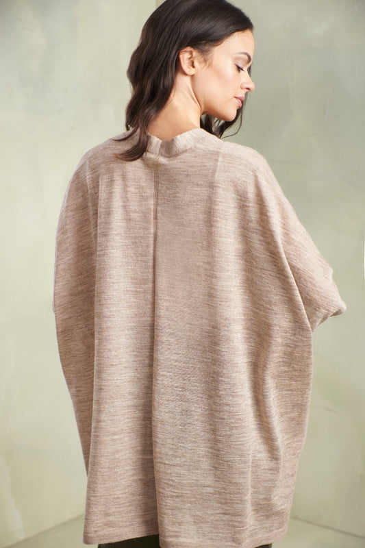 Tangelo Poncho Baby Alpaca Color Ajonjolí
