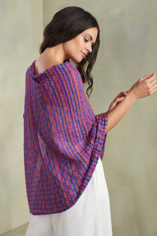 Poncho de alpaca bebé color Tanzania Keywest