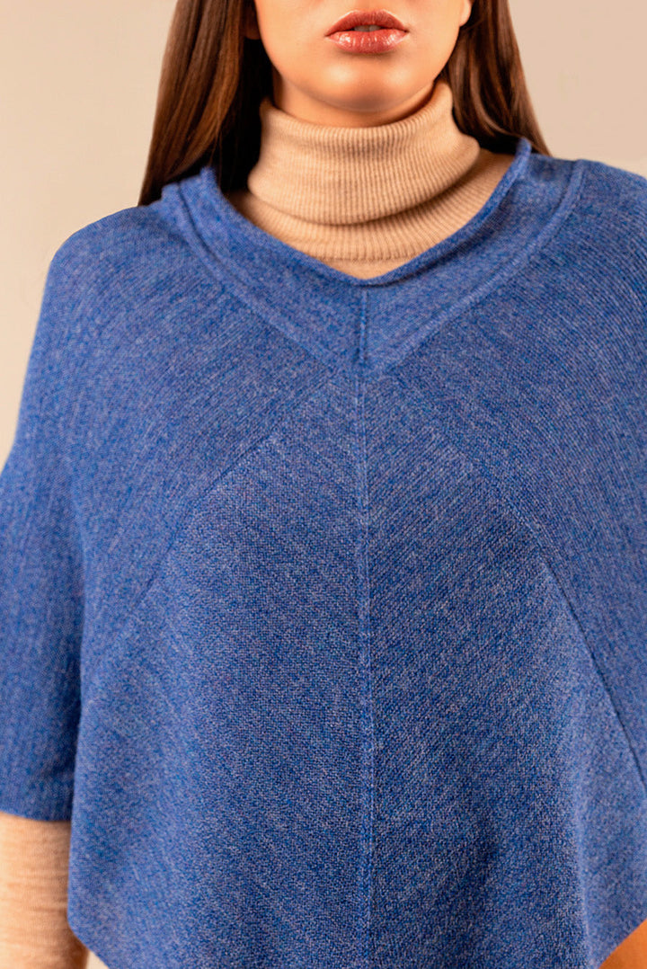 Poncho Ulala Baby Alpaca Color Nebulosa