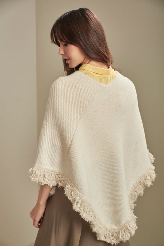 Ufficio Poncho Baby Alpaca Color Crudo