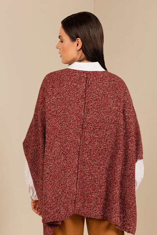 Sandra Cape Baby Alpaca Color Pinot
