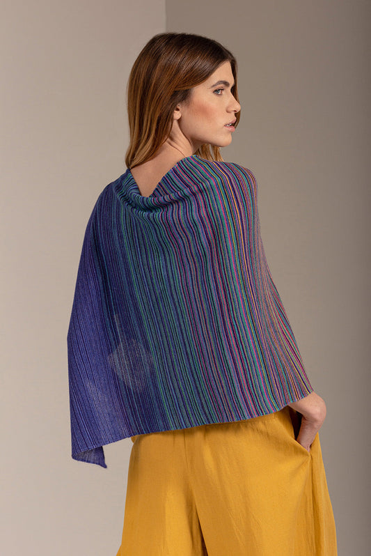 Uamanga Poncho Baby Alpaca Color Spazio
