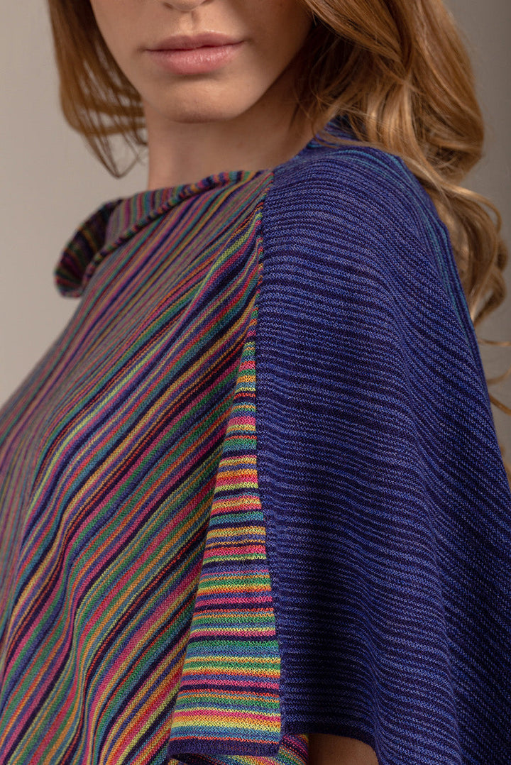 Uamanga Poncho Baby Alpaca Color Spazio