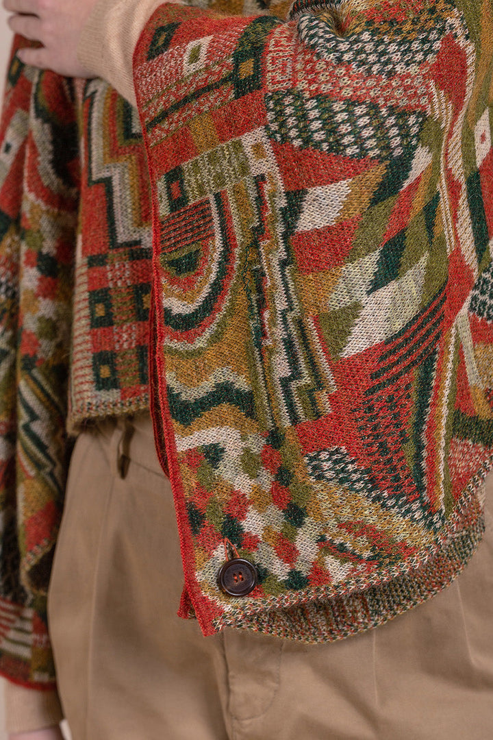 Vesubio Poncho Baby Alpaca Color Secoya