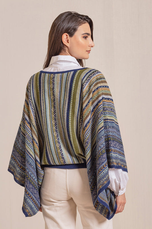 Vilca Poncho Baby Alpaca Color Aguacate