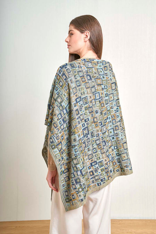 Poncho Vivaldi Baby Alpaca Color Aguacate