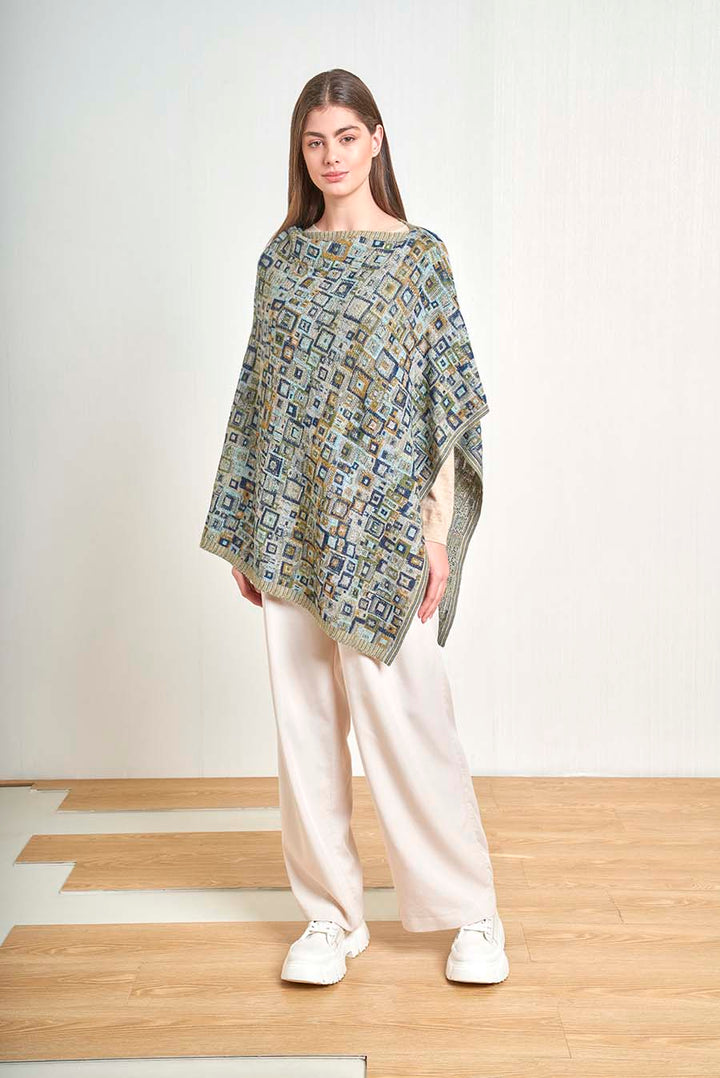 Poncho Vivaldi Baby Alpaca Color Aguacate