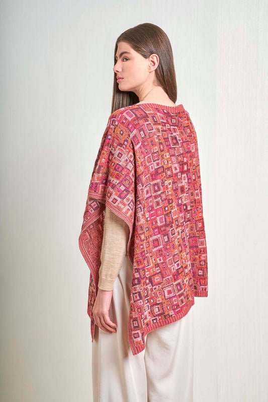 Vivaldi Poncho Baby Alpaca Color Vendimia