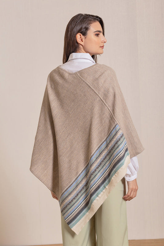 Vilcanota Poncho Baby Alpaca Color Sand