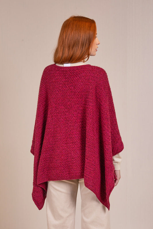 Poncho Valdivieso Baby Alpaca Color Fiamma