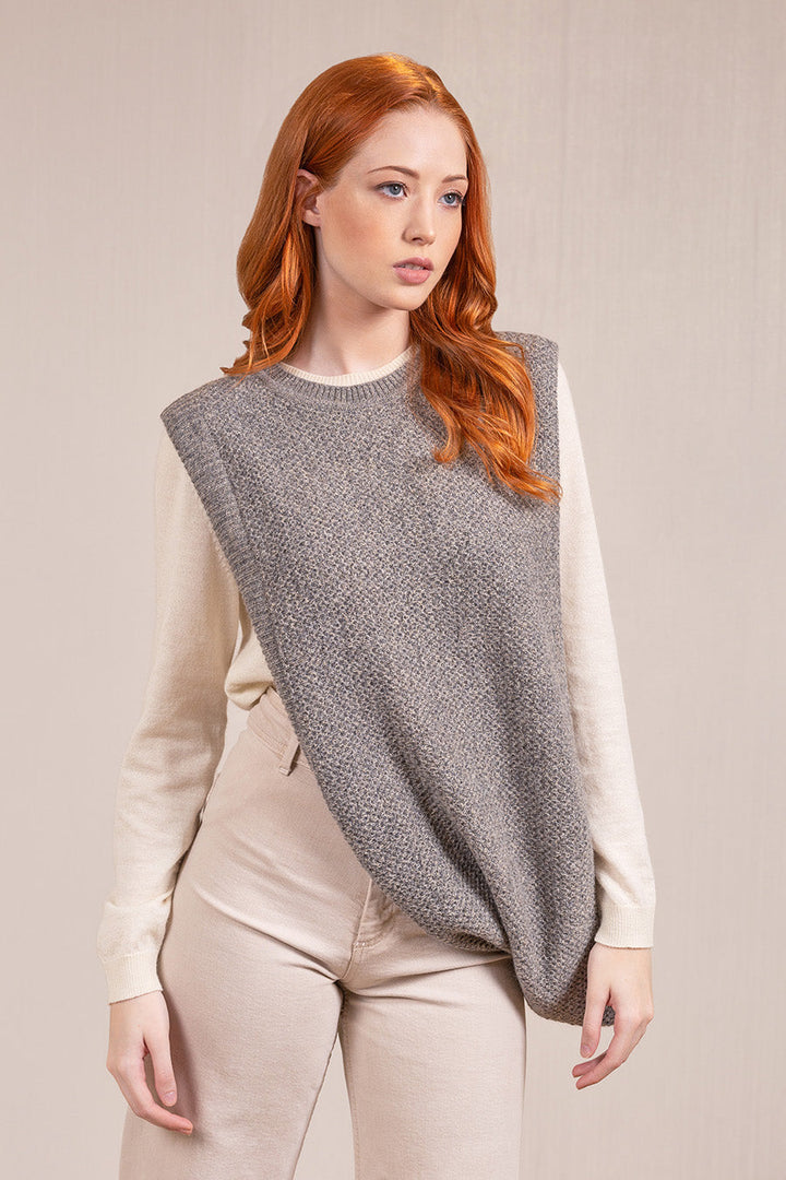 Valdi Poncho Baby Alpaca Color Nutmeg