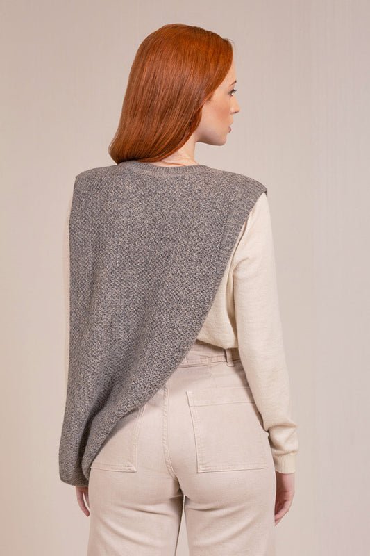 Valdi Poncho Baby Alpaca Color Nuez Moscada