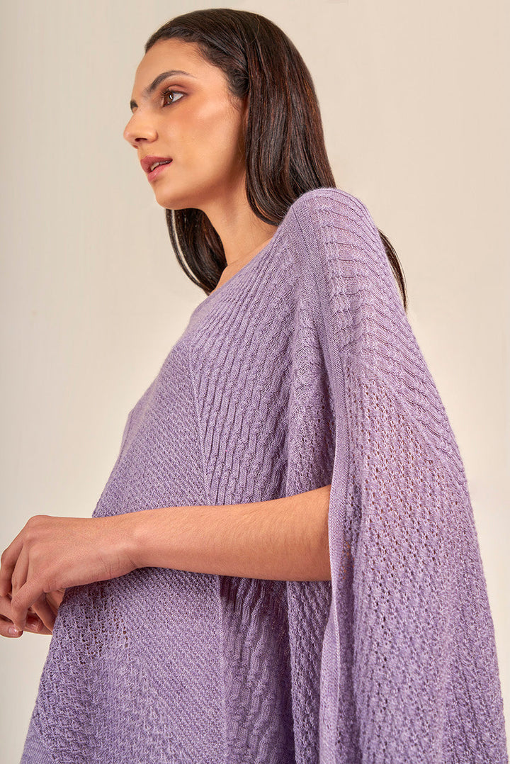 Vous Poncho Baby Alpaca Color Tempera
