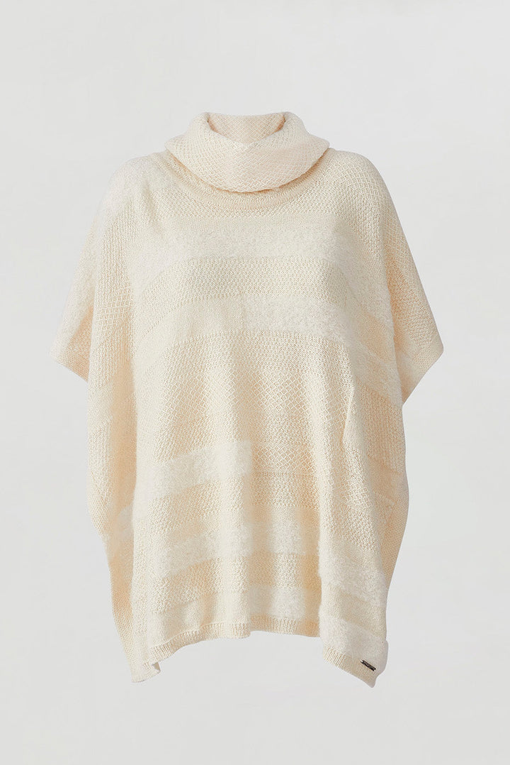 Wannabe Poncho Baby Alpaca Color Ecru
