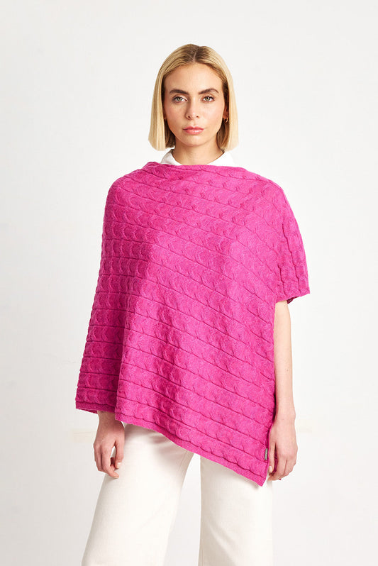 Poncho Willow Baby Alpaca Ceremonia de color