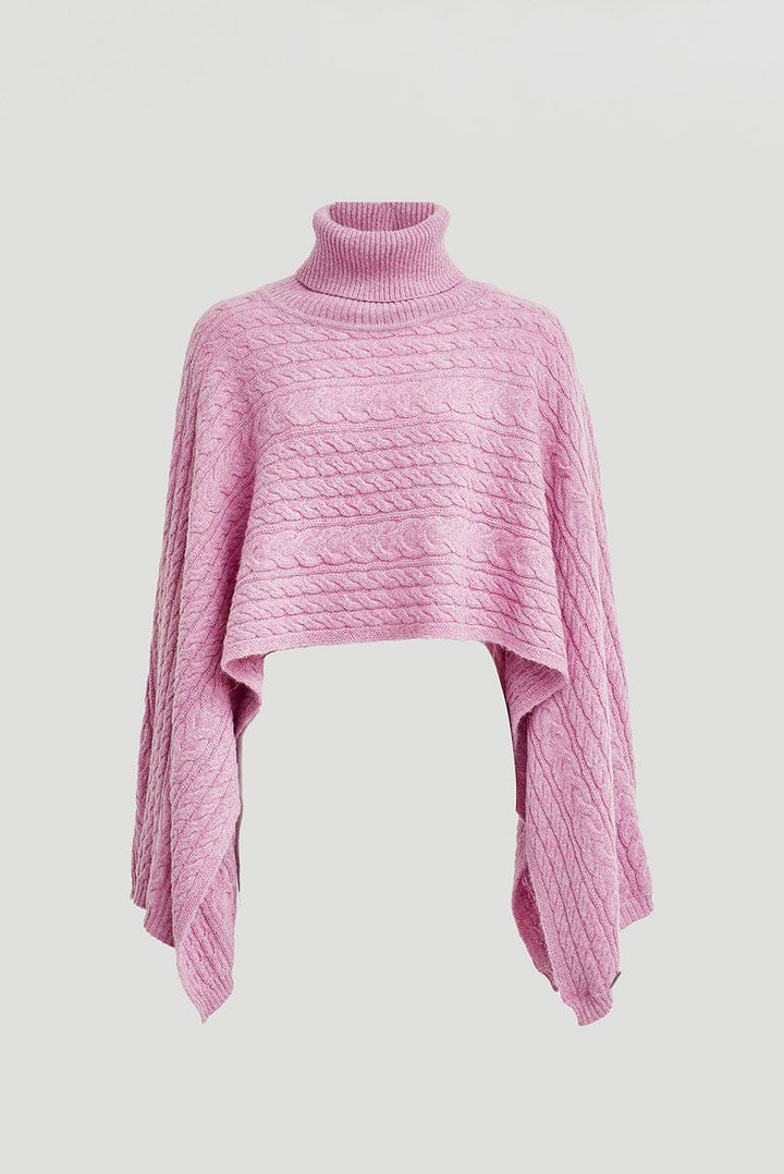 Poncho de invierno de alpaca bebé color Rhapsody