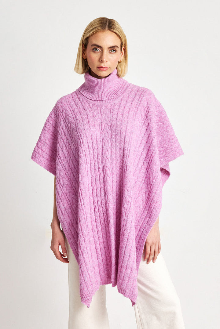 Poncho de invierno de alpaca bebé color Rhapsody