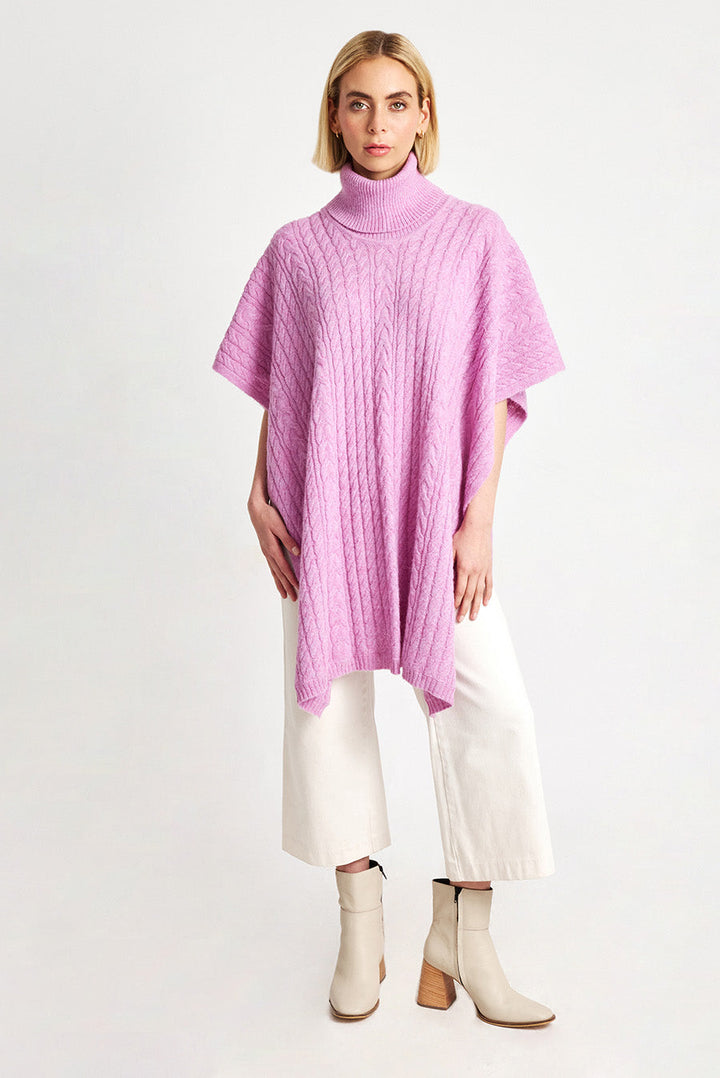 Poncho de invierno de alpaca bebé color Rhapsody