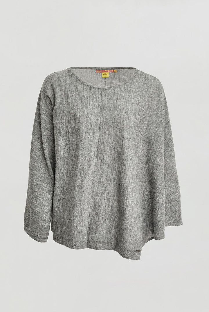 Poncho Wimar Baby Alpaca Color Nuage