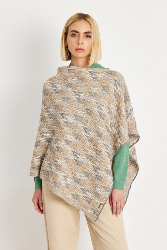 Poncho de bienvenida Baby Alpaca Color Nuage