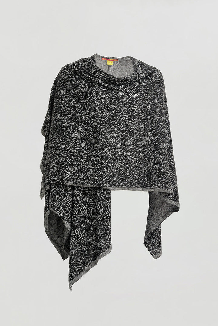 Web Poncho Baby Alpaca Color Nuage