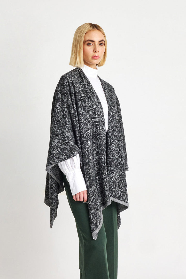 Web Poncho Baby Alpaca Color Nuage