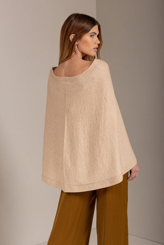 Poncho Ural Algodón Orgánico Color Arizona